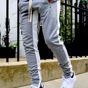 Men’s cotton joggers. Run small so I would suggest going up in size